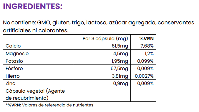 ingredientes iberans